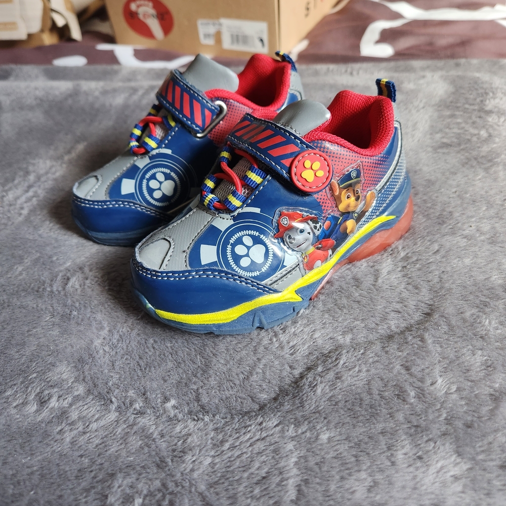 Paw Patrol Kids Sneakers - Blue, Red, and Yellow